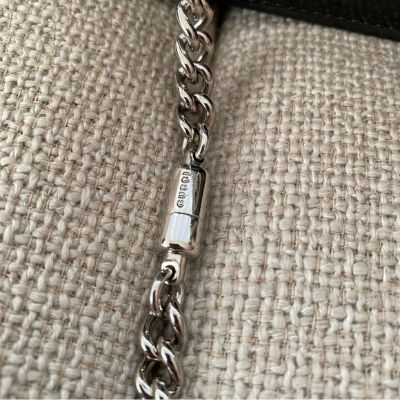 GUCCI GG Interlocking shoulder in black leather Medium size - Picture 11 of 15